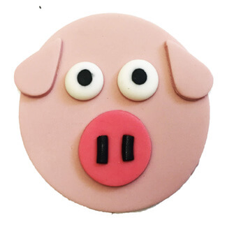 topper_barnyard2 Pig Cupcake Decoration
