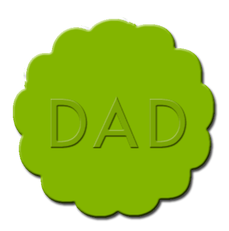 Father's Day Cupcake Decoration Lime Green