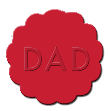 Father's Day Cupcake Decoration Red