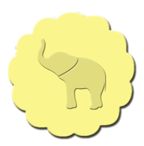 Elephant Cupcake Decoration Yellow