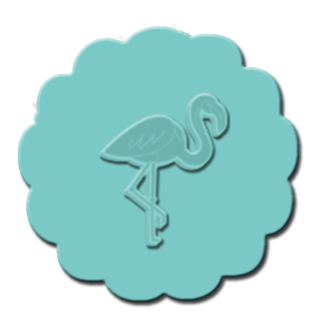 Flamingo Cupcake Decoration Teal