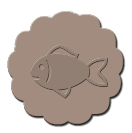 Goldfish Cupcake Decoration Light Brown