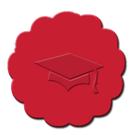 Graduation Cupcake Decoration Red
