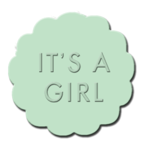 Gender Reveal Cupcake Decoration Mint Green
