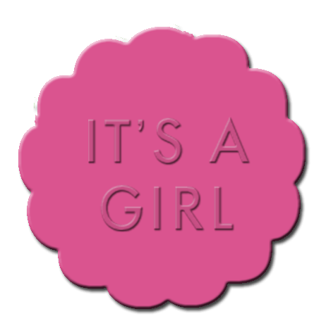 Gender Reveal Cupcake Decoration Dark Pink