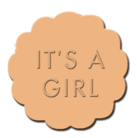 Gender Reveal Cupcake Decoration Orange