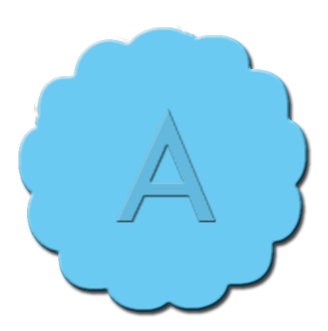 Letter Cupcake Decoration Light Blue