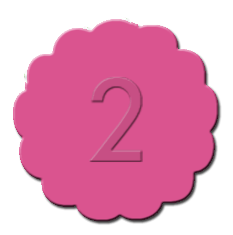 Numbers Cupcake Decoration Dark Pink