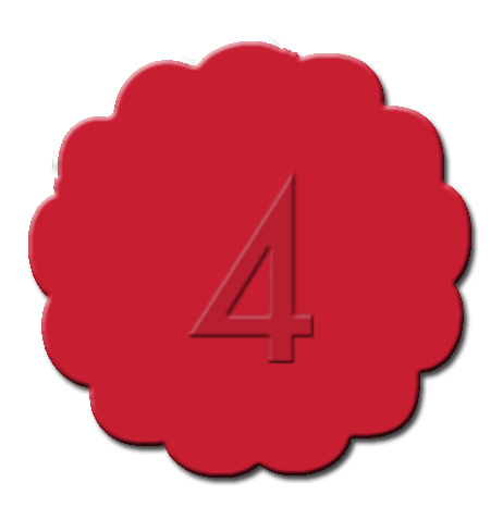 Numbers Cupcake Decoration Red