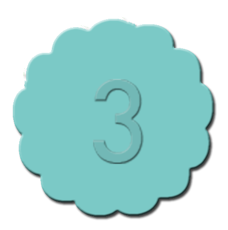 Numbers Cupcake Decoration Teal
