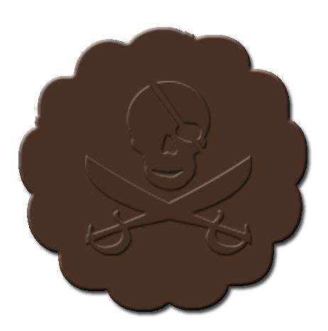 Pirate Cupcake Decoration Brown