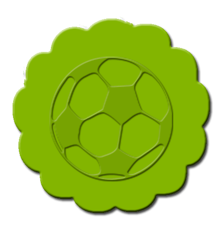 Soccer Cupcake Decoration Lime Green