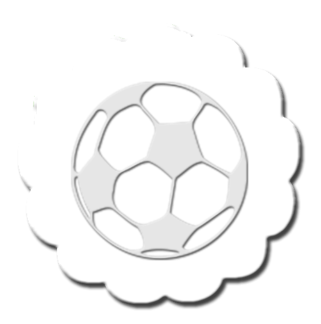 Soccer Cupcake Decoration White