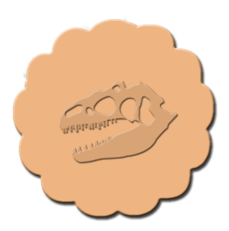 Dinosaur Cupcake Decoration Orange